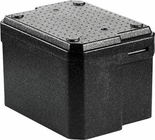 Thermobox svart 1/2 GN  450x330x300mm svart