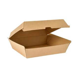 Box Kartong Clam Dinner 1300ml 178x160x75mm brun